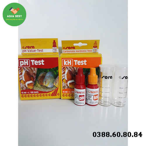 [Chính Hãng] Combo 2 Hộp Test PH và Kiềm đo nước Sera Đức