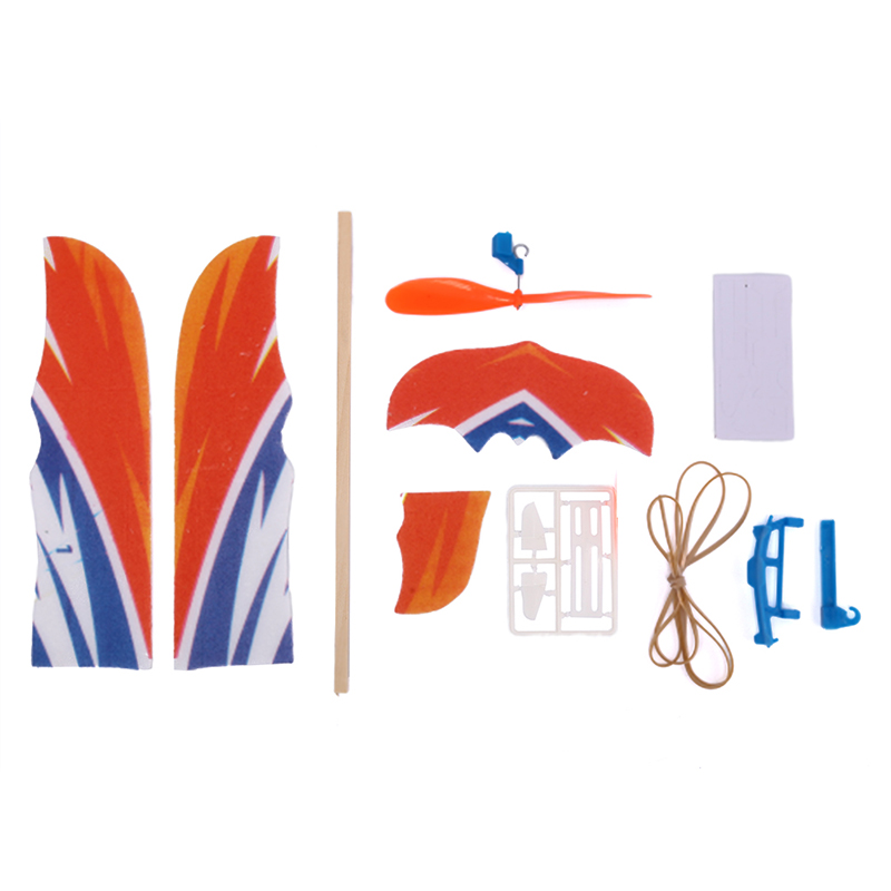 Rubber Band Elastic Powered Aircraft Glider Flying Plane Airplane DIY Kids Toy YUEYING. 