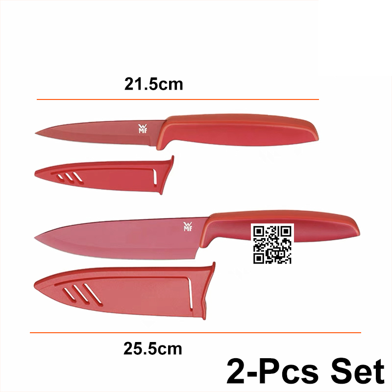 Knife set TOUCH, set of 2 pcs, red, WMF 