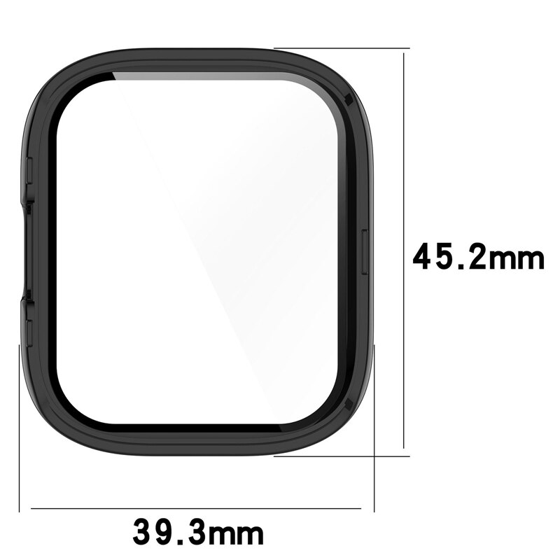 PC cứng + Vỏ bảo vệ màn hình cho Xiaomi Redmi Watch 4 / Redmi Watch 3 Active Full Cover Bảo vệ màn hình Ốp lưng cho vỏ Redmi Watch 3