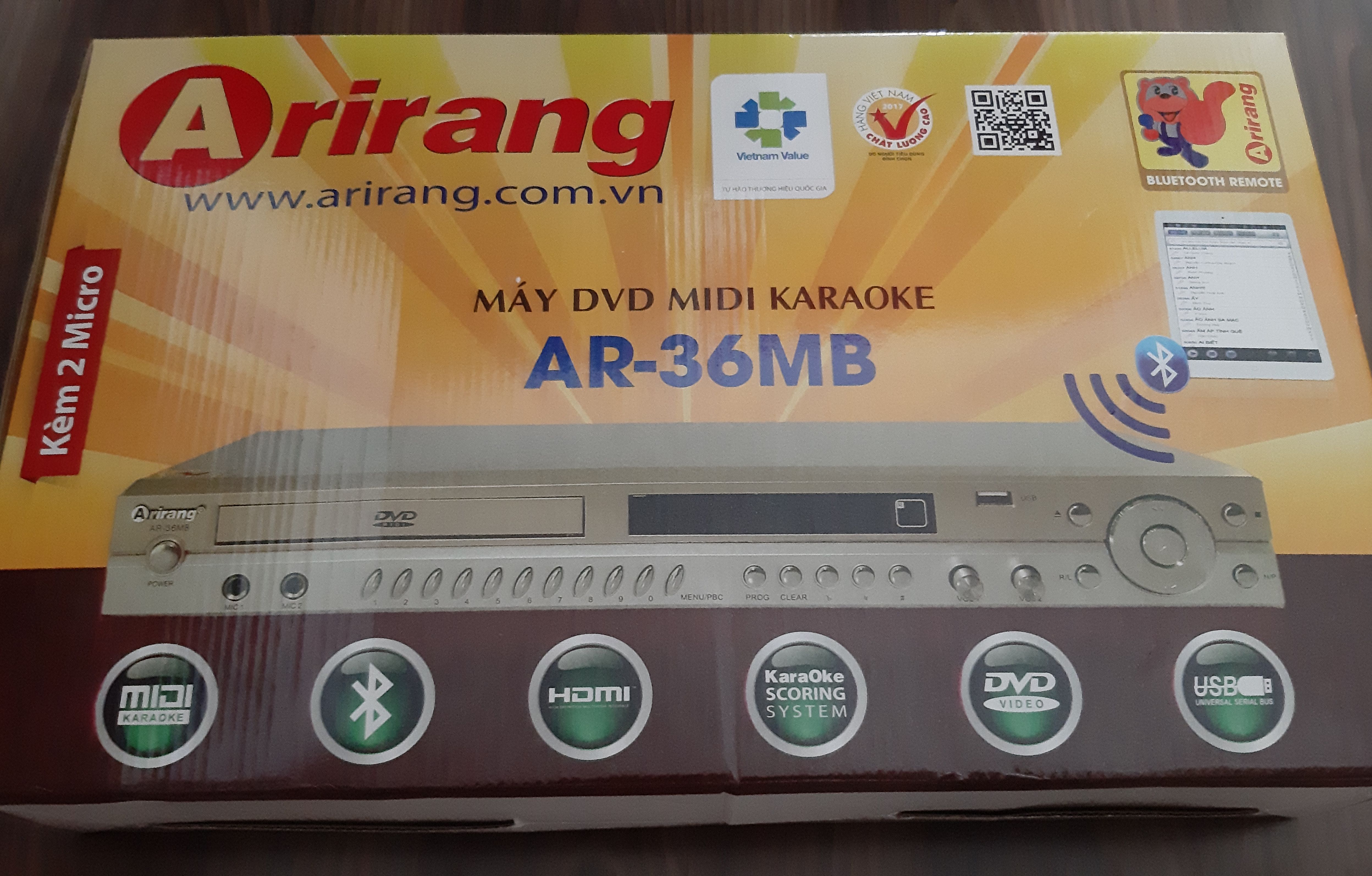 DVD Karaoke Arirang AR-36MB