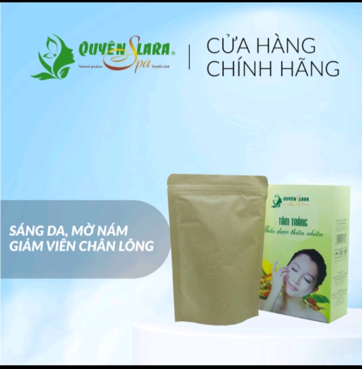 Bột tắm trắng thảo dược Quyên lara 320g [chính hãng _hàng cao cấp]