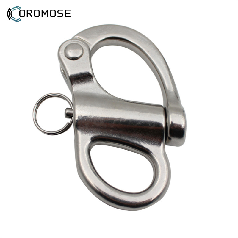 Swivel Eye Snap Shackle Stainless Steel Quick Release Rigging Sailing