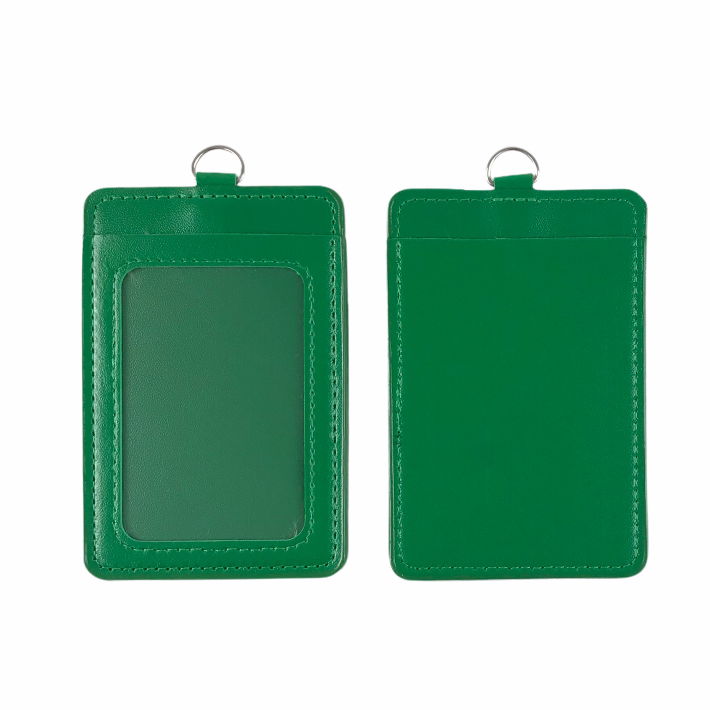 Bảng tên da 5.5x8.5cm 2 ngăn đứng