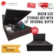 [INNDESIGN.SG] Queen Storage Bed With Mattress (6 Inch High Density Foam Mattress) (Fully Assembled and Free Delivery)(Single/Super Single/Queen/King). 