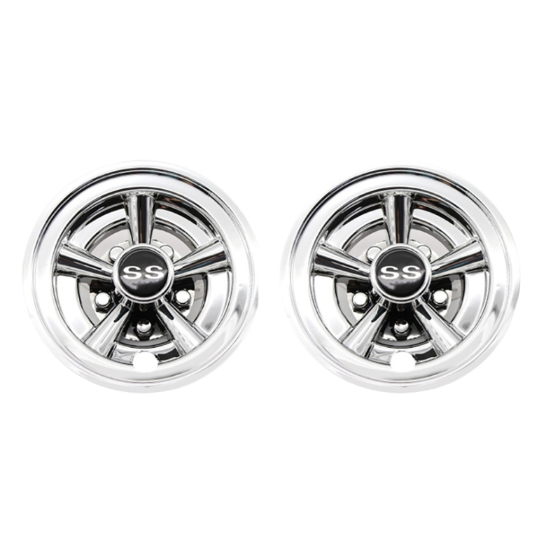 8Inch SS Golf Cart Wheel Covers, 5 