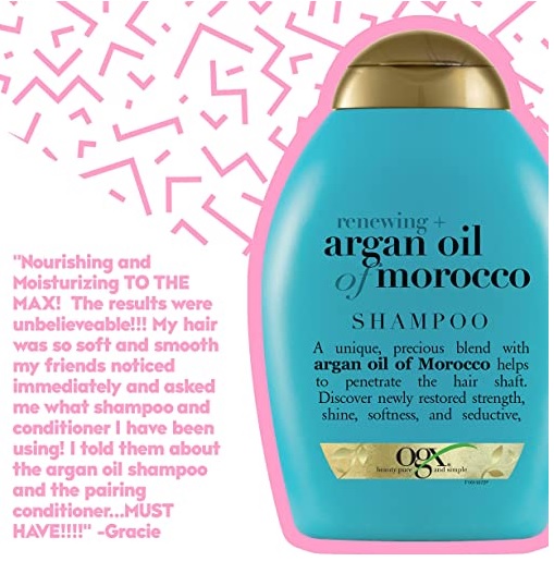 OGX Argan Oil Shampoo, 13 Fl. Oz, Moroccan oil, 385 ml Lazada Singapore