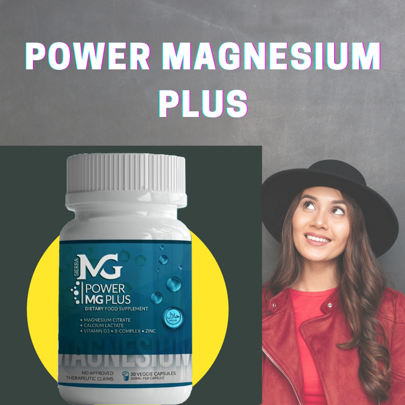 "Safe & Effective" 1 Bottle (30 Capsules) Power Magnesium Plus for Good