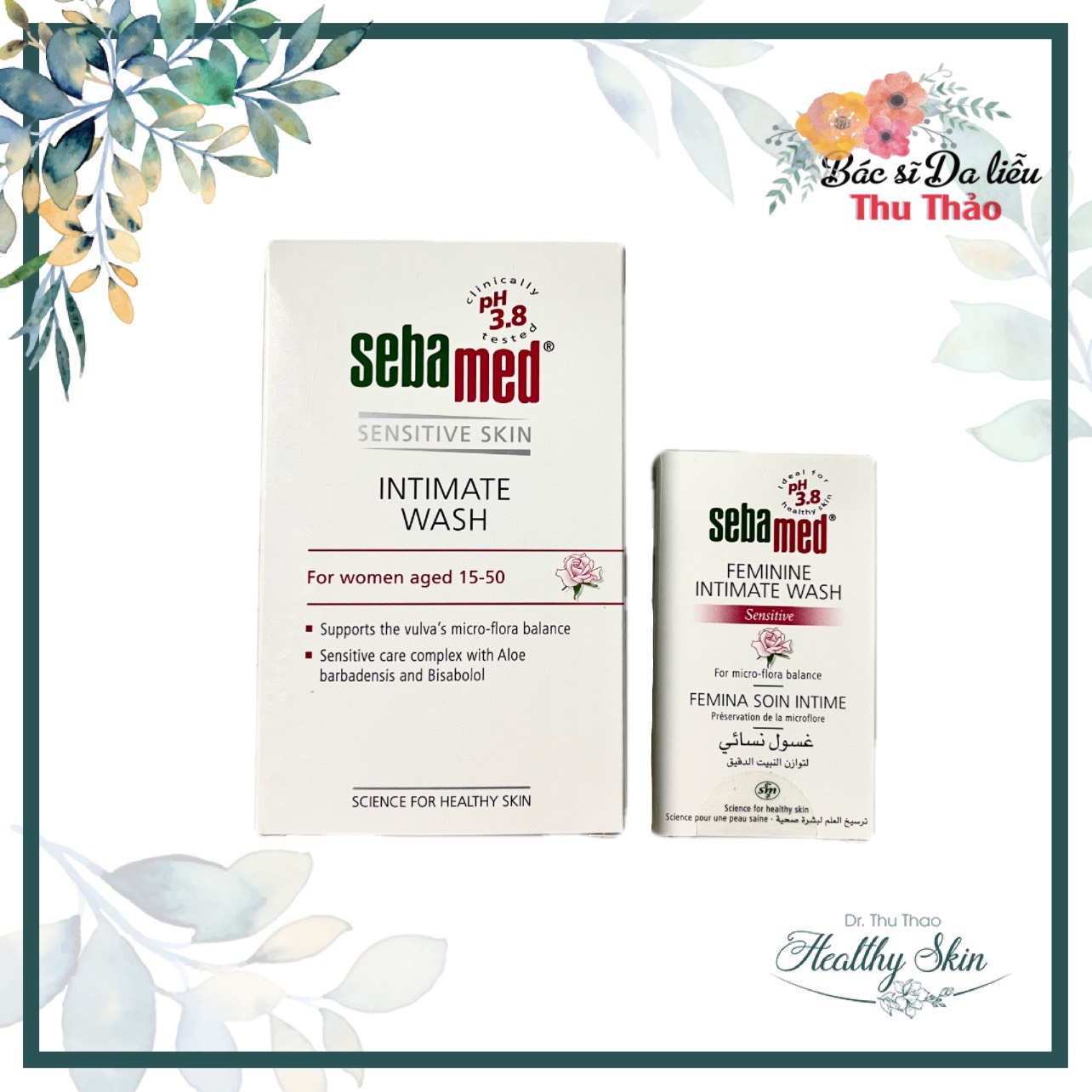 [ 50ml/200ml] Dung dịch vệ sinh phụ nữ Sebamed Intimate Wash pH 3.8