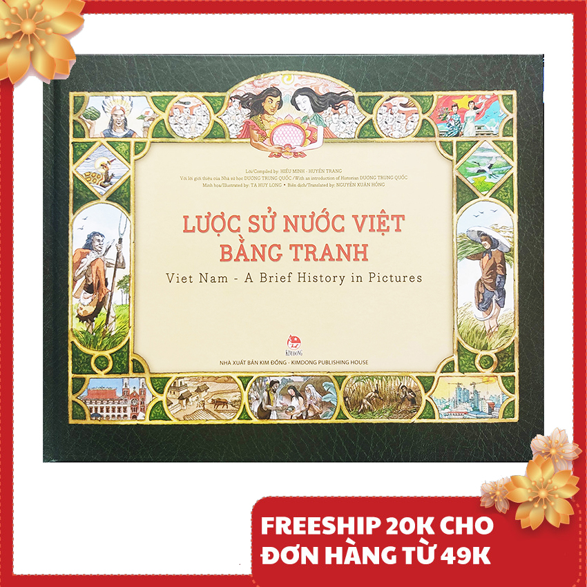 Sách - Lược sử nước Việt bằng tranh - song ngữ Việt Anh