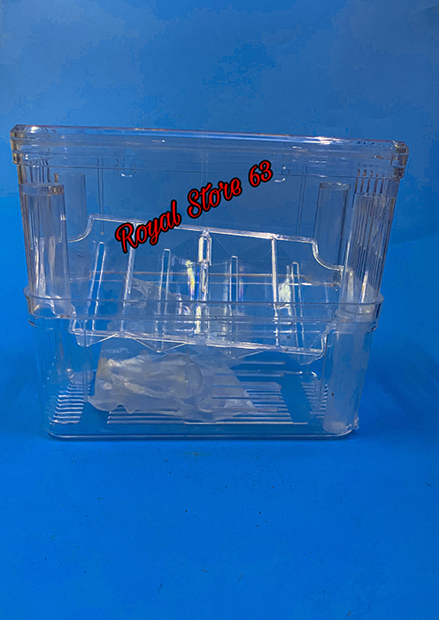 Lồng ấp dưỡng cá đẻ cho cá 7 màu guppy bằng meca (2 ngăn)