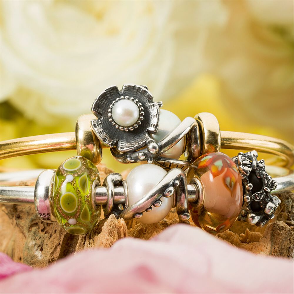 TROLLBEADS Bead bạc cao cấp Framed by Buds Bead