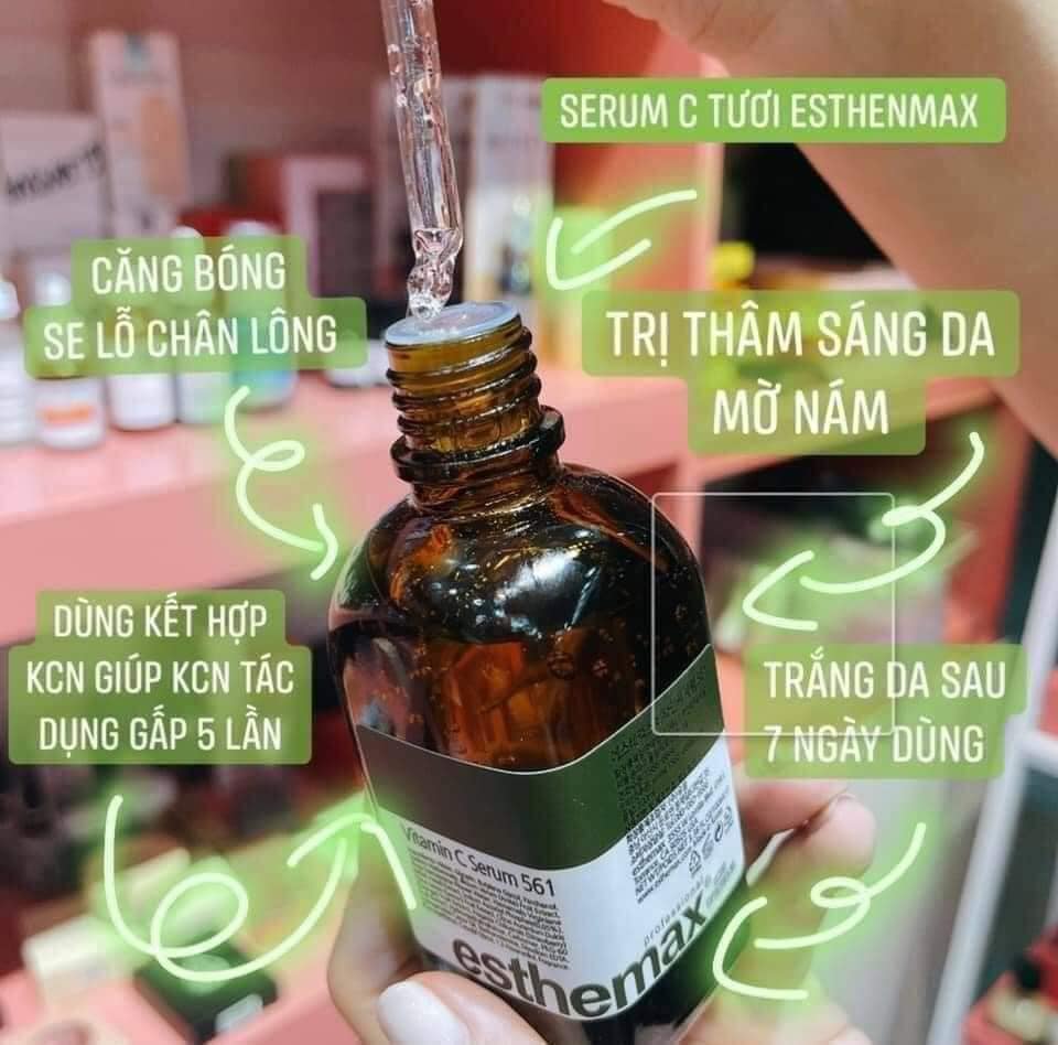 Tinh chất Serum Vitamin C Esthemax 561 Sáng Da hỗ trợ Thâm Mụn Đều Màu Da 100ml