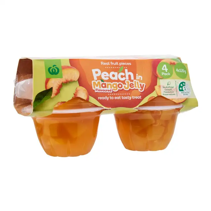 Woolworths Peach In Mango Flavoured Jelly 4x120g Lazada Singapore