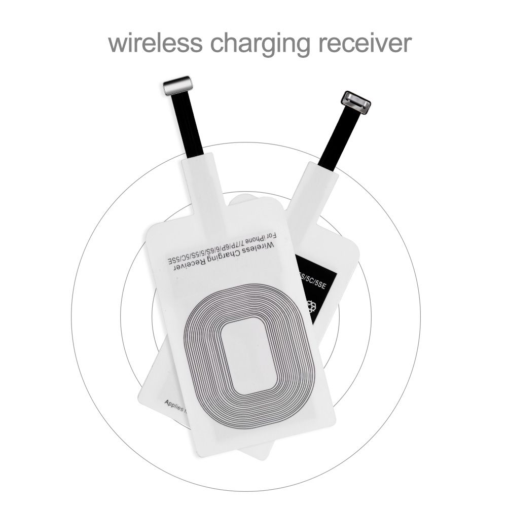 PUREMOM Mat For Android Type-C For iPhone 5 5S SE 6 6S 6Plus 7 Plus Induction Patch Charger Qi Wireless Charging Receiver Charge Coil