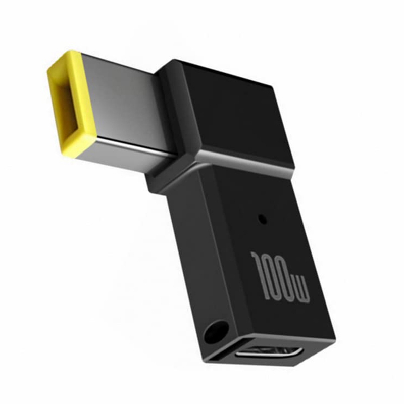 100w usb type c female to square pd plug converter usb-c fast charging for laptop dc power adapter connector
