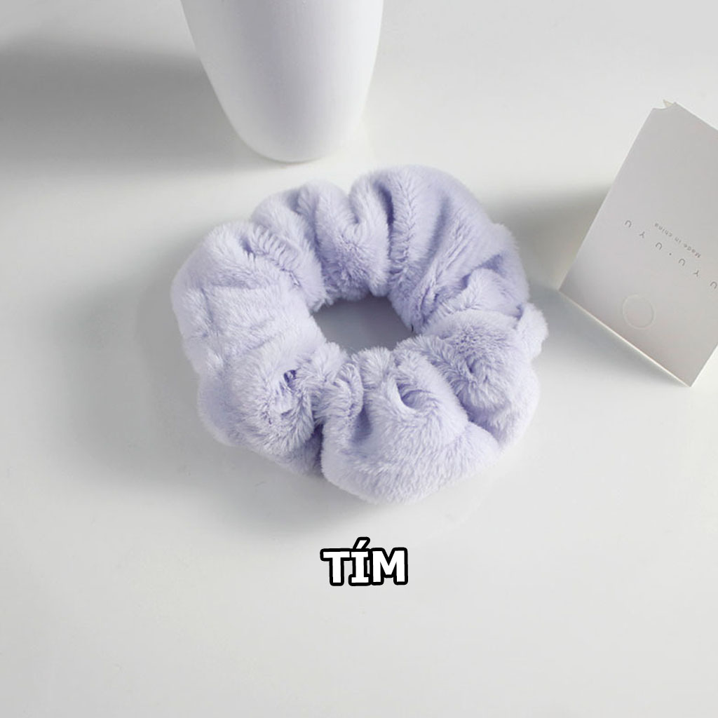 Cột tóc Scrunchies lông nhung siêu mềm CT101