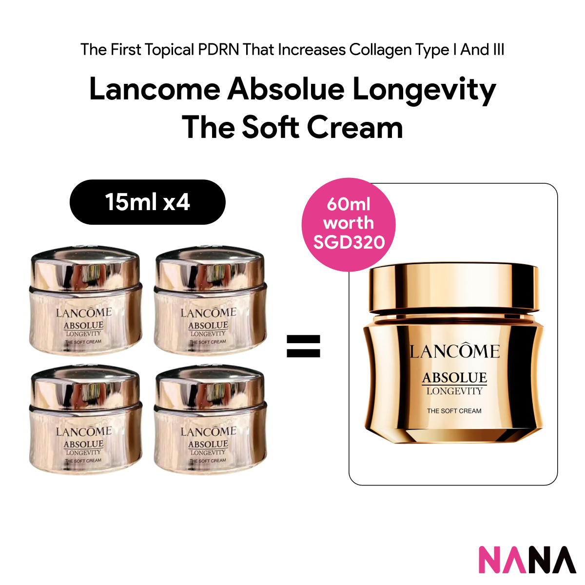 LANCOME ABSOLUE パック LANCOME Absolue Longevity The Soft Cream Sample Pack (15ml x 4/2