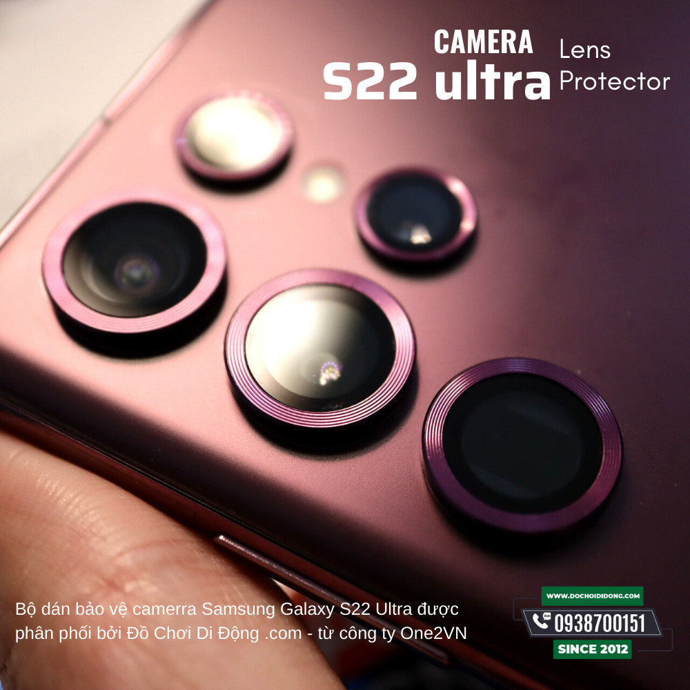 Miếng Dán Cường Lực Camera Samsung S22 Plus Ultra Zeelot