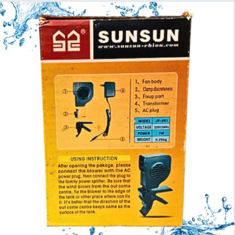 KIPAS AQUASCAPE AQUARIUM,COOLING FAN SUNSUN JF 001