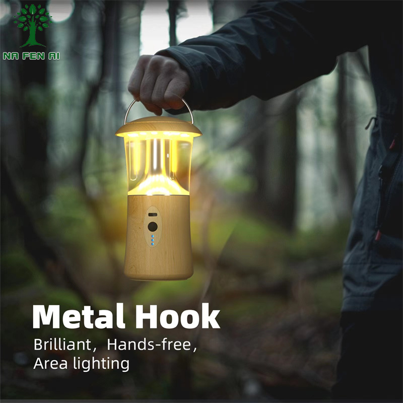 NFA Outdoor three-color light camping light multi-functional camping light 360 degree strong light emergency lighting tent chandelier
