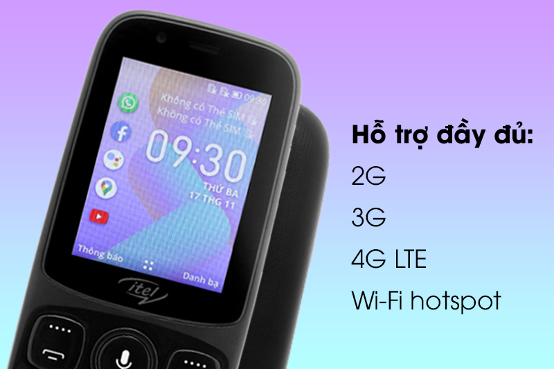 Điện thoại Itel it9200 4G - WIFI - Xem Youtube , Facebook - Hàng chính hãng