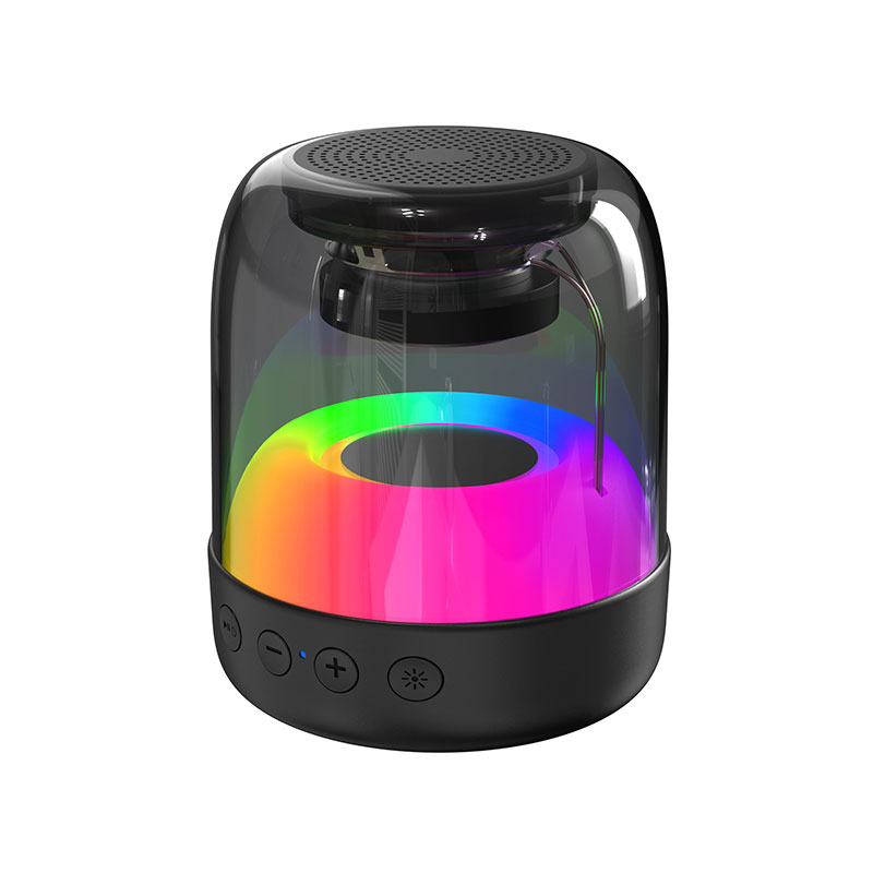 KUDIXIONG Wireless Bluetooth Speaker Portable Mini Subwoofer Colorful Atmosphere Light Bluetooth Small Speaker