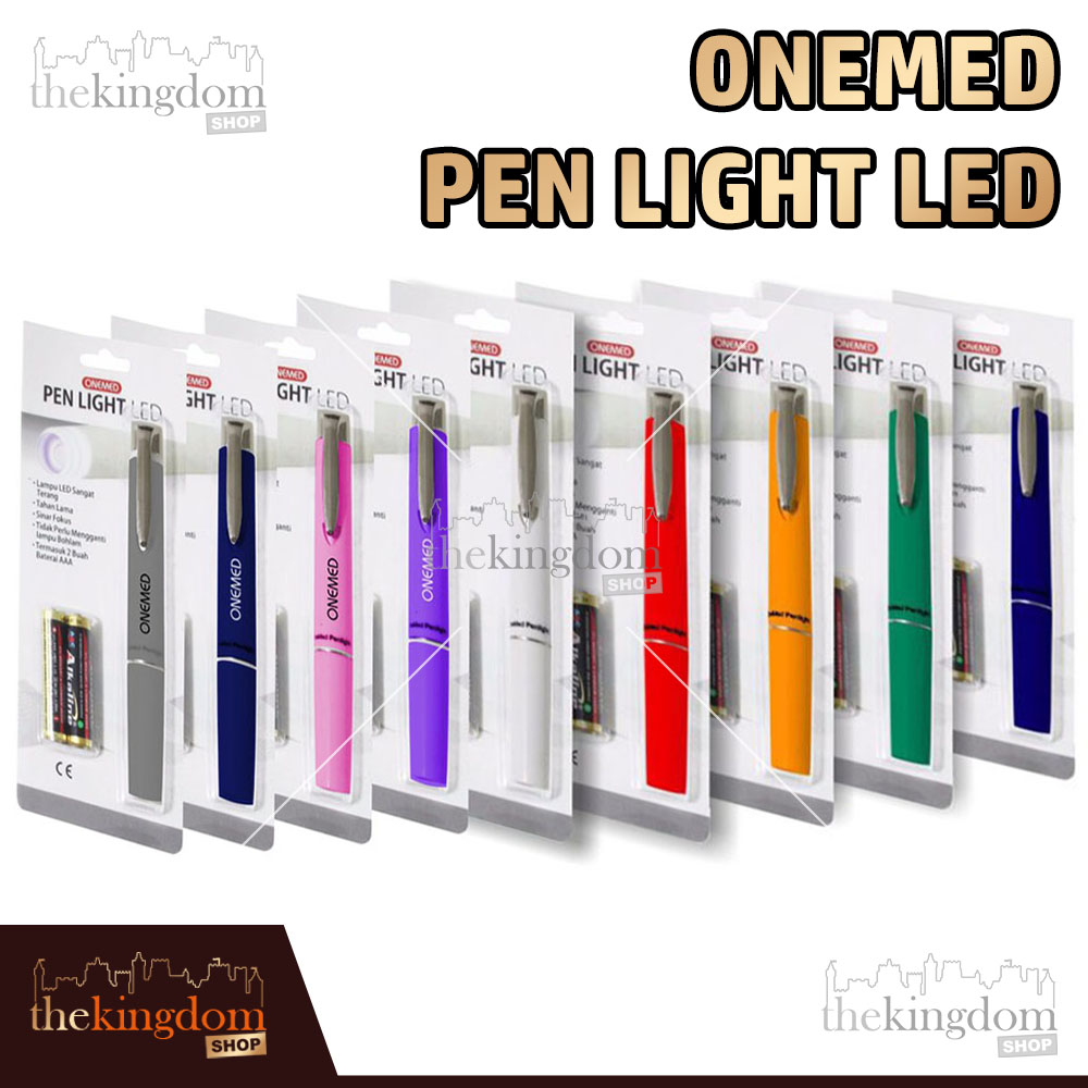 Onemed Pen Light LED Senter Medis Penlight Lampu Sinar Terang Lazada
