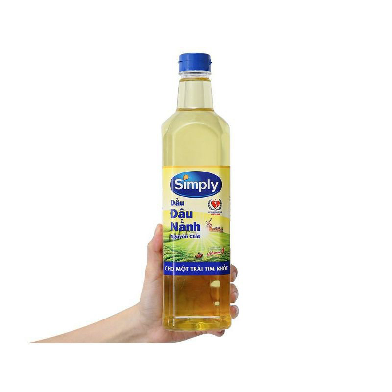 Dầu Ăn Simply 1 Lít Đậu Nành/Gạo Lứt/Hạt Cải