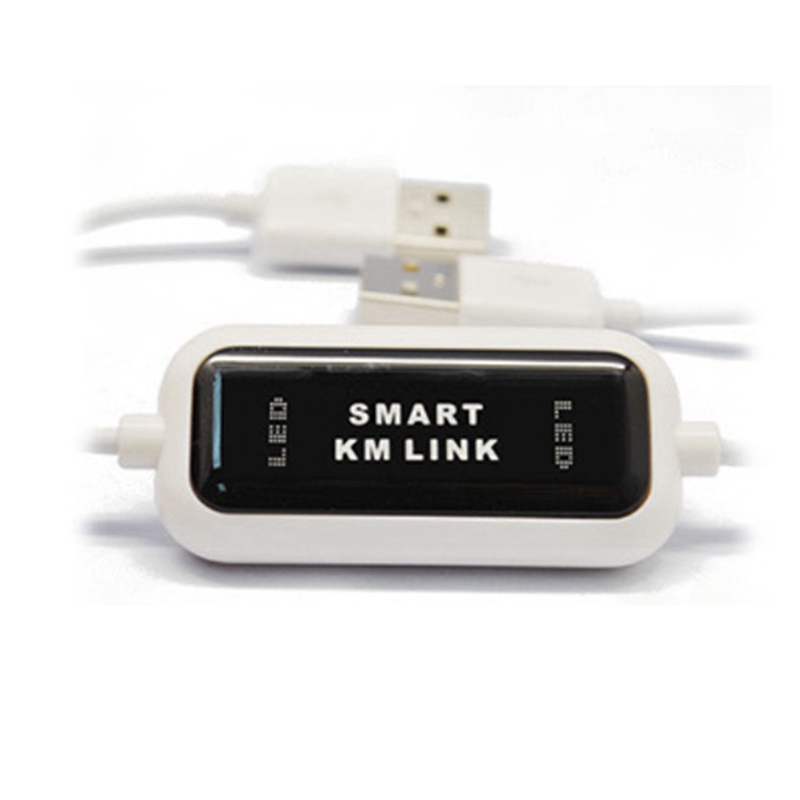 USB 2.0 KM Link PC to PC Keyboard Mouse Share Sync Data Link USB Extension Cable ABS SMART KM LINK Cable Data File Transfer USB Switch