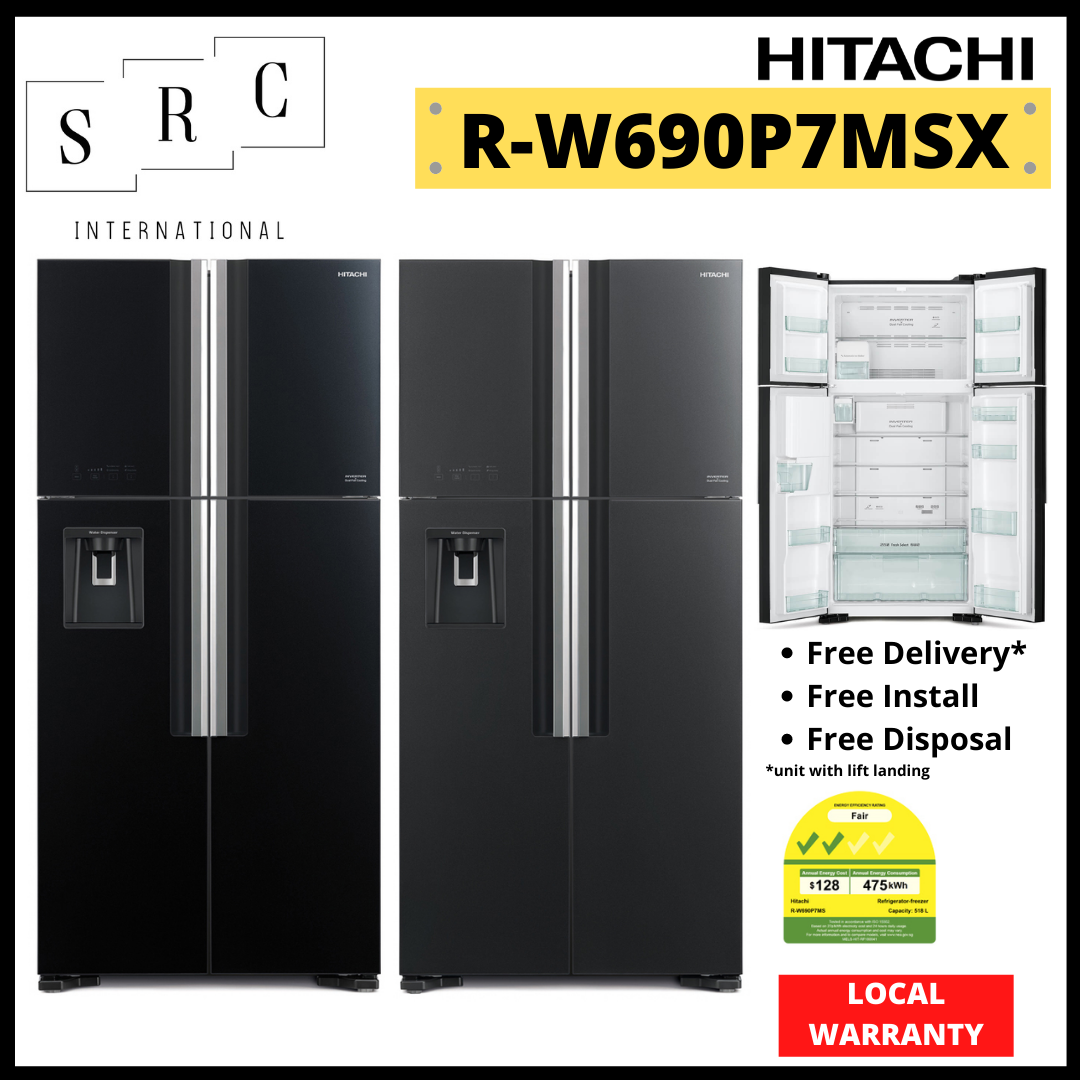 hitachi big french 4 door refrigerator