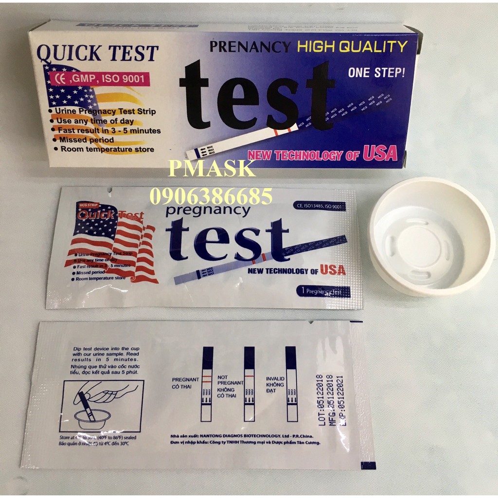 Combo 5 Que Thử Thai Quick Test - Đơn giản - Chính xác