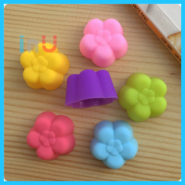 [HCM]HCM - Combo 5 khuôn silicon cupcake hình hoa 5cm