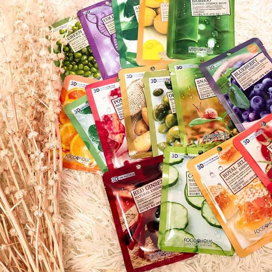 10 chiếc mix Mặt nạ 3d foodaholic