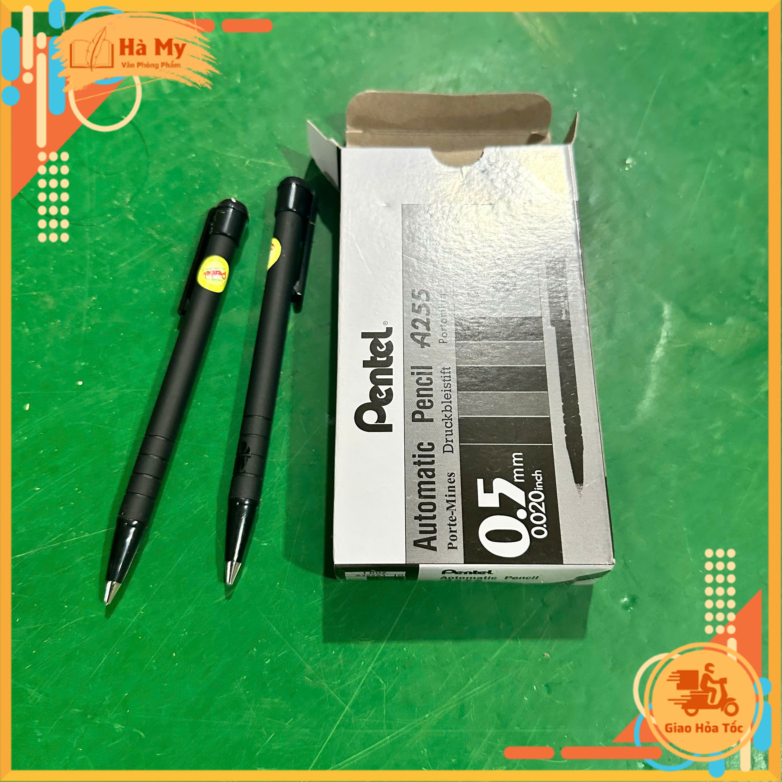 Bút chì bấm Pentel A255 Ngòi 0.5mm thiết kế rất sang trọng và tinh tế