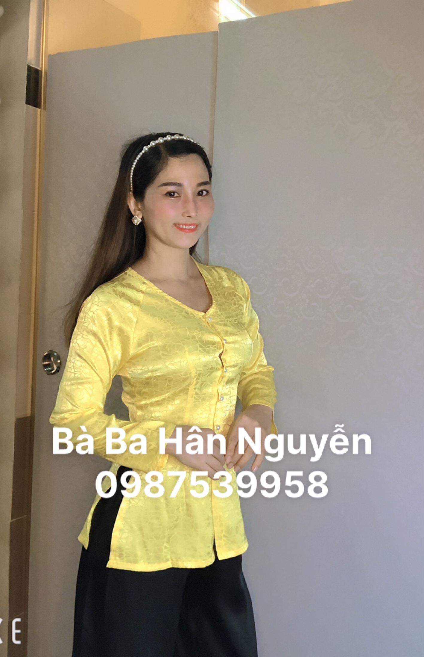 ÁO BÀ BA GẤM VÂN ĐÁ( ÁO LẺ)