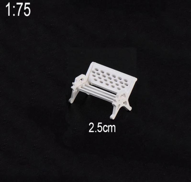 Mô hình  Ghế Công Viên Số 2, mini trang trí