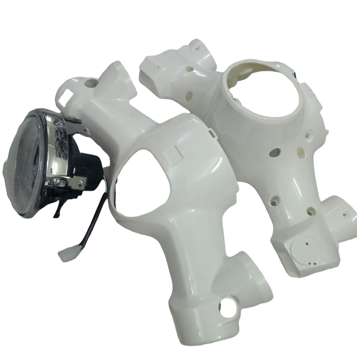 Combo 3 món ốp đầu xe Cub 81 đời mới đủ các màu gồm Ốp đầu trước, Gáy sau và Pha đèn kèm bóng