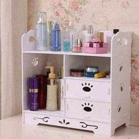 Kệ Để Đồ Trang Điểm Và Mỹ Phẩm-kệ để mỹ phẩm -Kệ mỹ phẩm dấu chân siêu đẹp-kệ để đồ đa năng