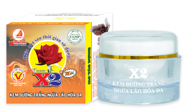 Kem dưỡng trắng và ngừa lão hóa da 10 tác dụng X2