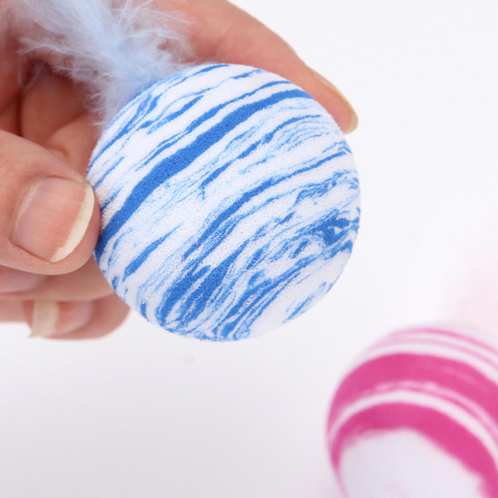 Cat Toy Feather Ball Star Ball Interactive Plush Toy Pet Supply