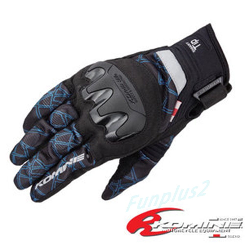 Găng tay lái xe mô tô phối lưới bảo vệ chống rơi komine gk220