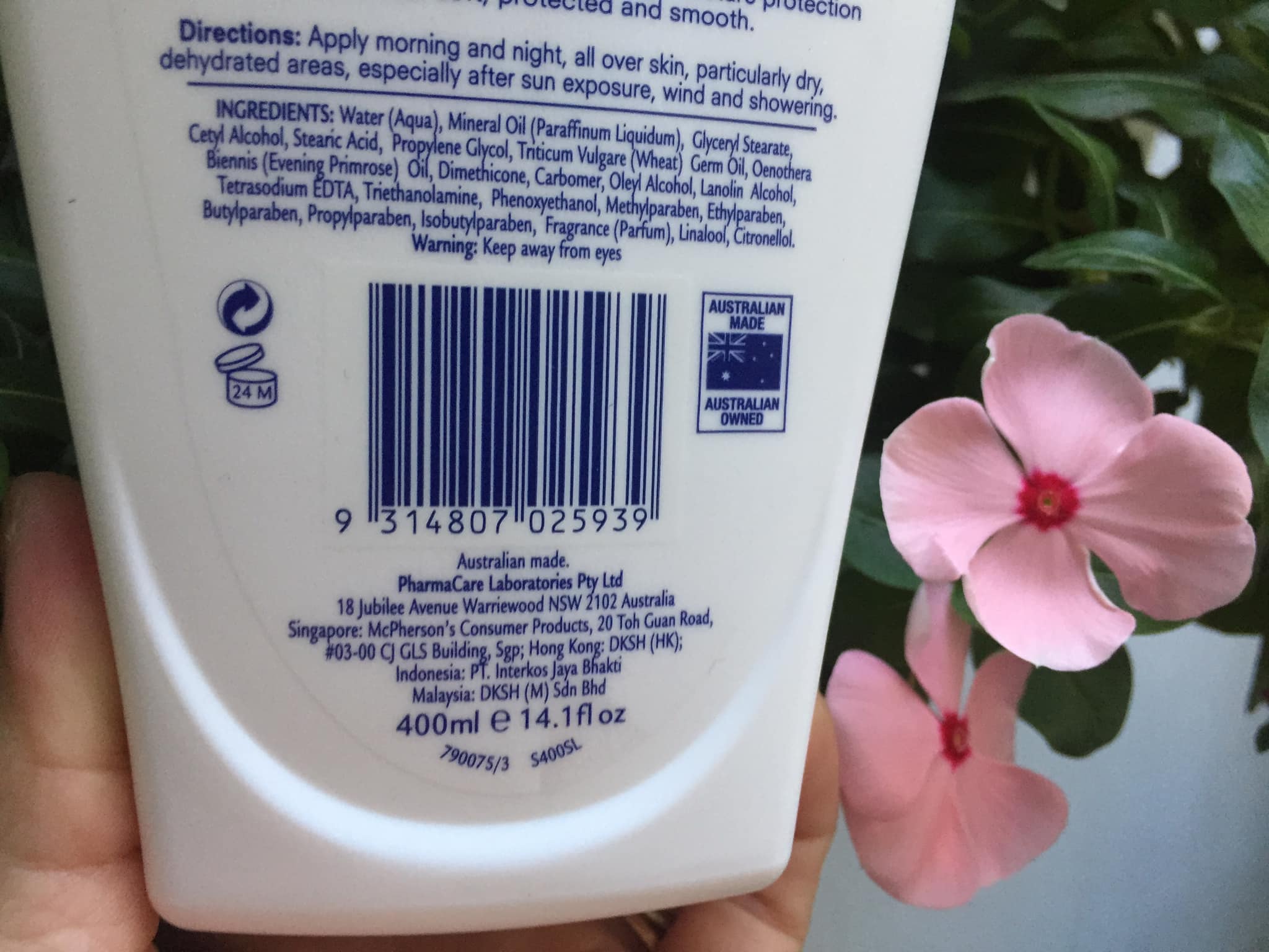 Dưỡng thể Úc Redwin Vitamin E 400 ml mịn màng da