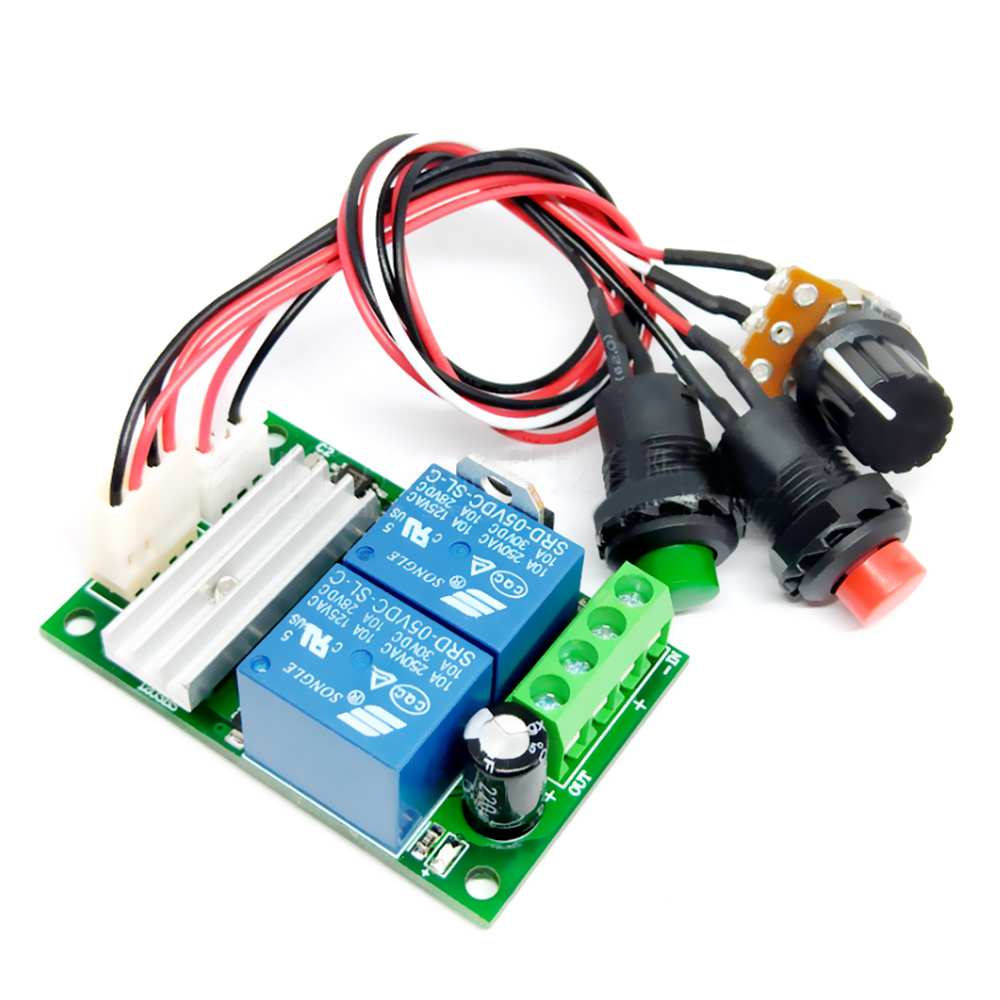 DC 6V 12V 24V PWM Motor Speed Controller Forward and Reverse Switch Linear Actuator Motor Controller Adjustable Speed Control