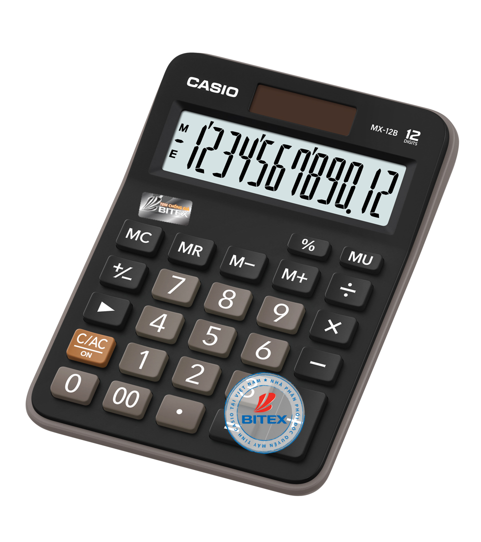 Máy Tính CASIO MX-12B  12 Số Hàng Chính Hãng Bitex