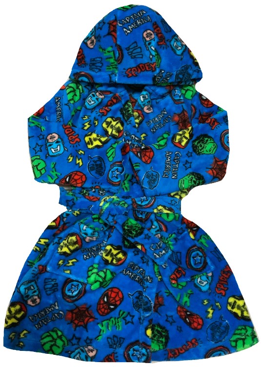 Kids Hooded Bath Robe Fleece Hoodie 