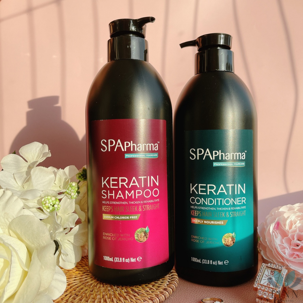 Cặp Dầu Gội & Xả SpaPharma KERATIN Pháp