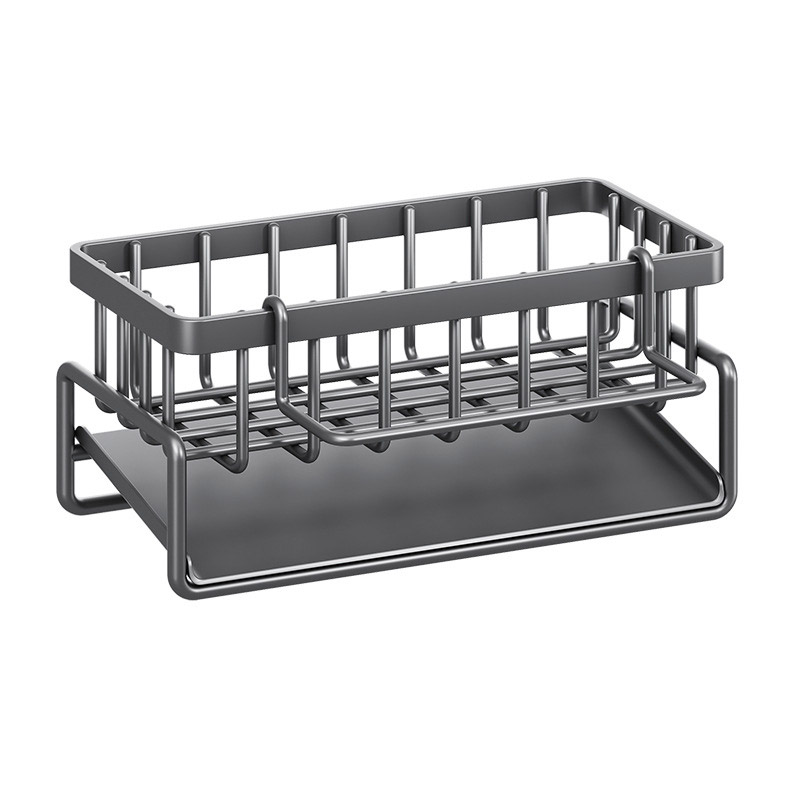 Kitchen storage rack, household drainage rack, vegetable sink, sink rack, save space,cloth rack, sponge steel wire ball, cleaning cloth storage rack