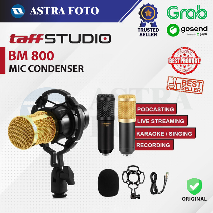 TAFFWARE BM800 / BM 800 PRO MIC CONDENSER MIKROFON KONDENSER STUDIO