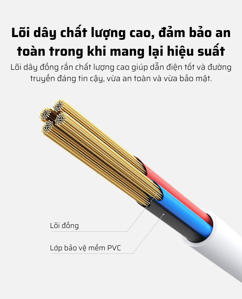 Cáp sạc nhanh Romoss, cáp sạc CB05 cổng sạc Micro USB dây dài 1m